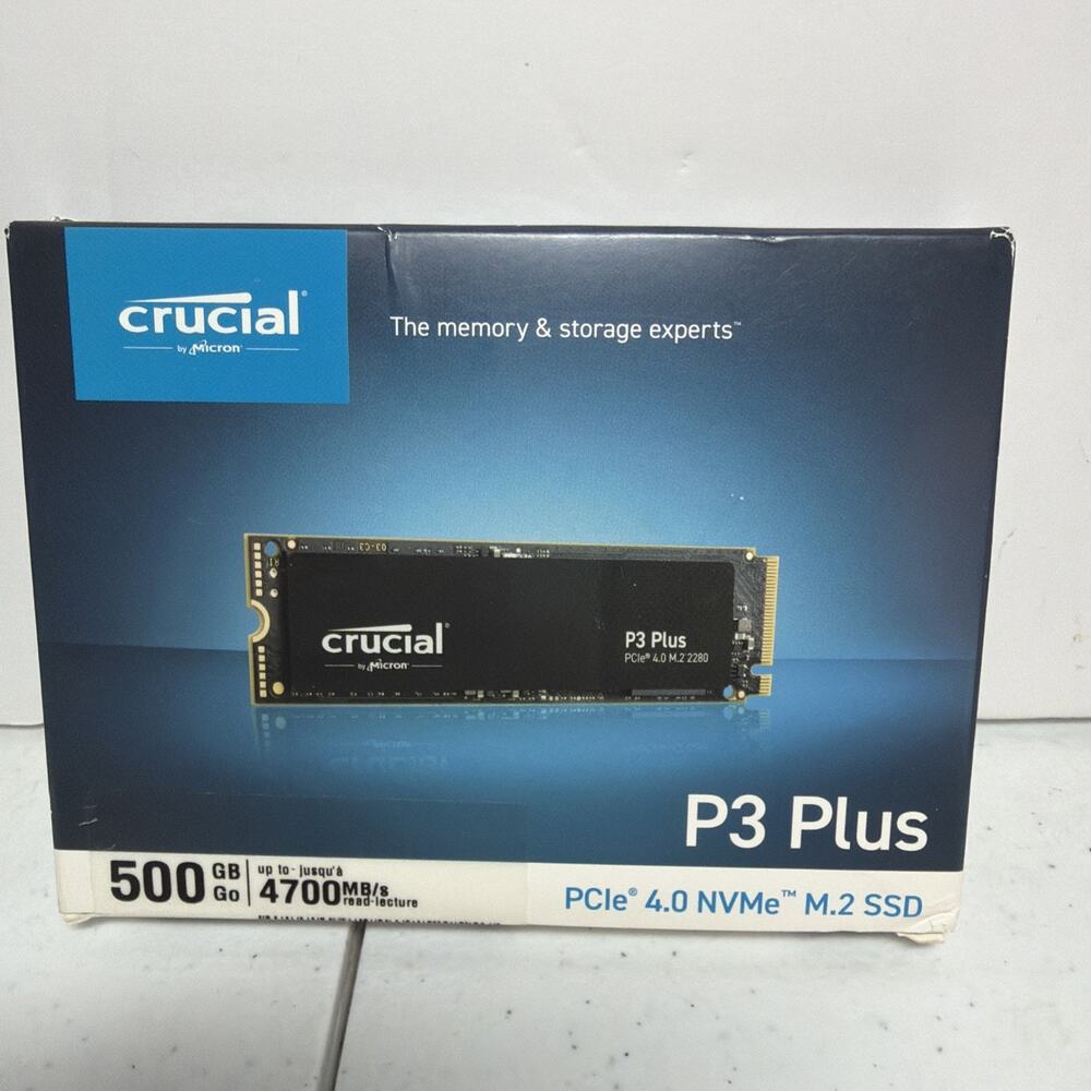 Crucial P3 Plus 500GB NVMe Internal SSD (CT500P3PSSD8) NIB